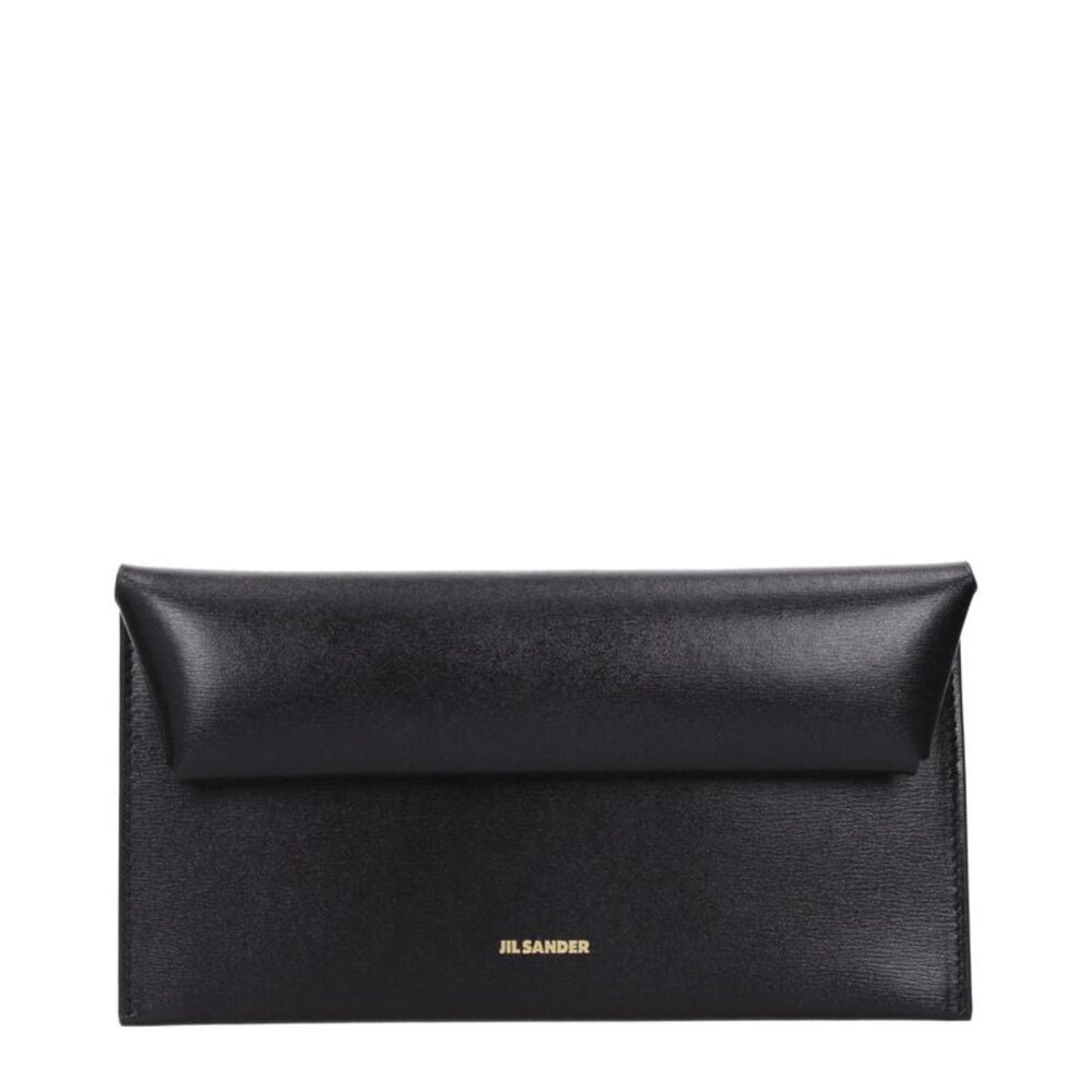 Jil Sander Black Leather Women's Wallet